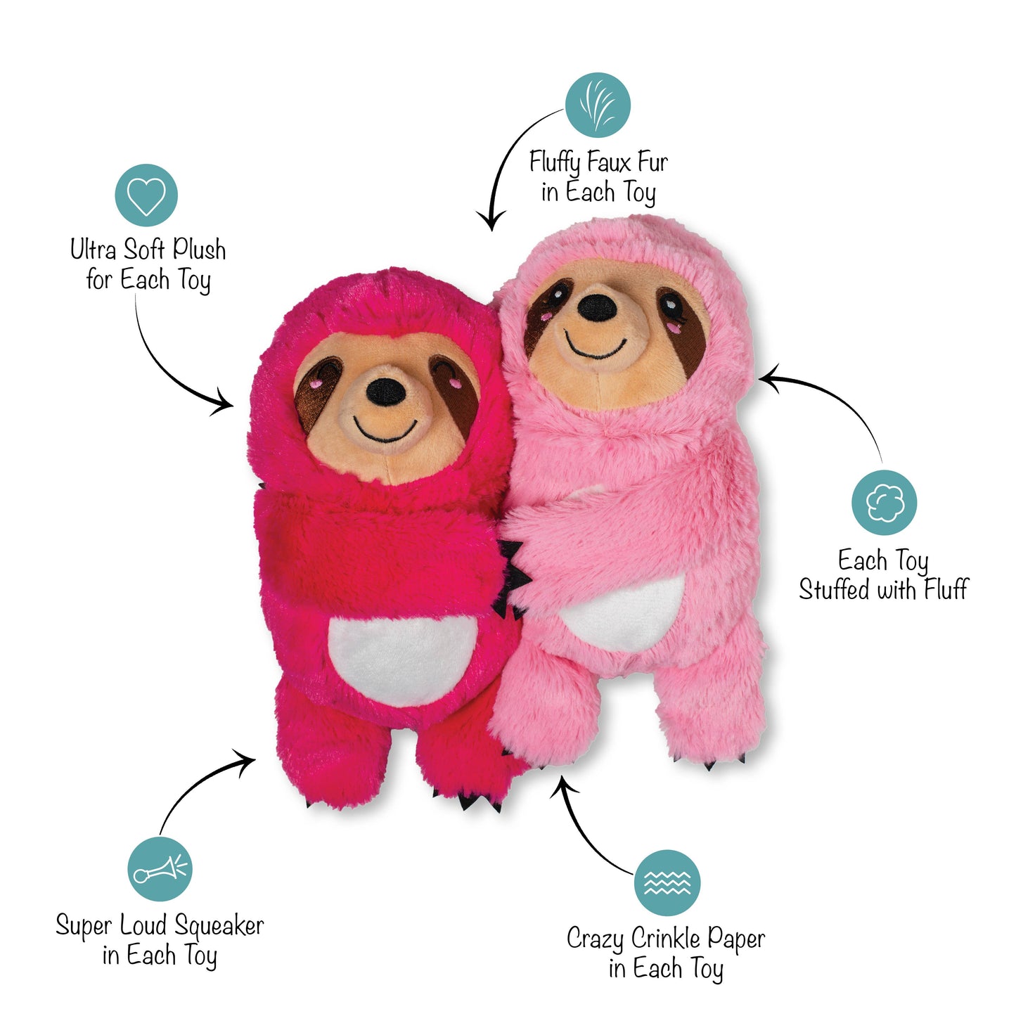 CUDDLE BUDS 2PC DOG TOY SET