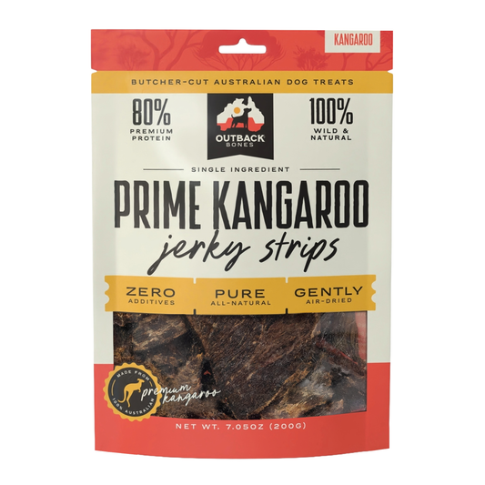 Kangaroo Jerky Strips – Single Ingredient, 7 oz