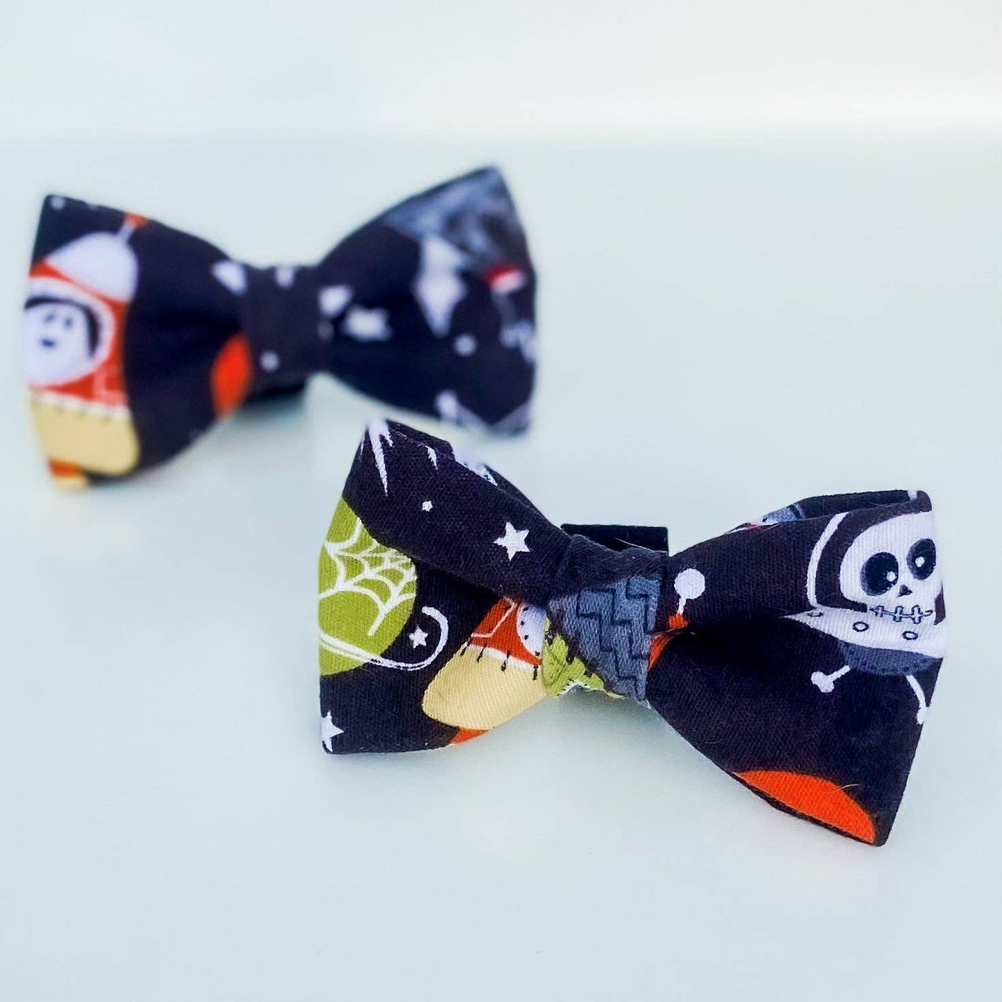 Doggish Spooks in Space Glow-in-the-Dark Halloween Dog Bow