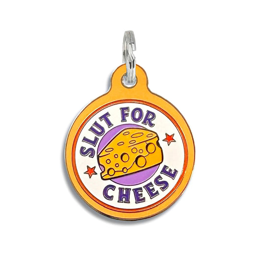 Slut for Cheese QR Code Tag