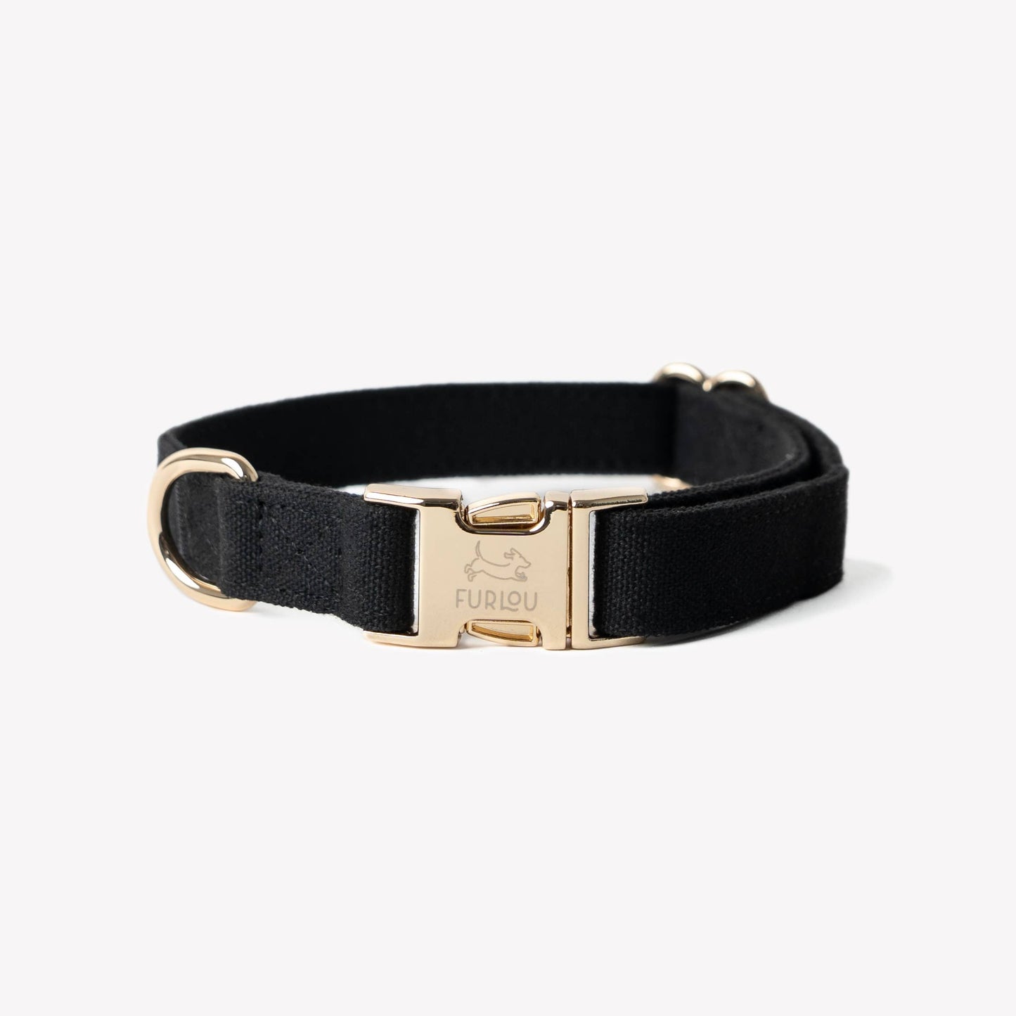 'Black' - Canvas Dog Collar