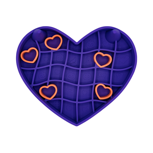 Heart-O-Ween Grub Mat: Witching Hour (Purple + Orange)
