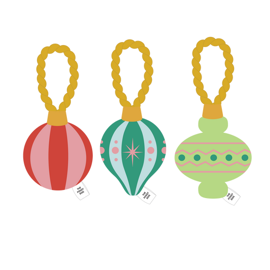 Christmas Ornament Boxed Dog Toy Set