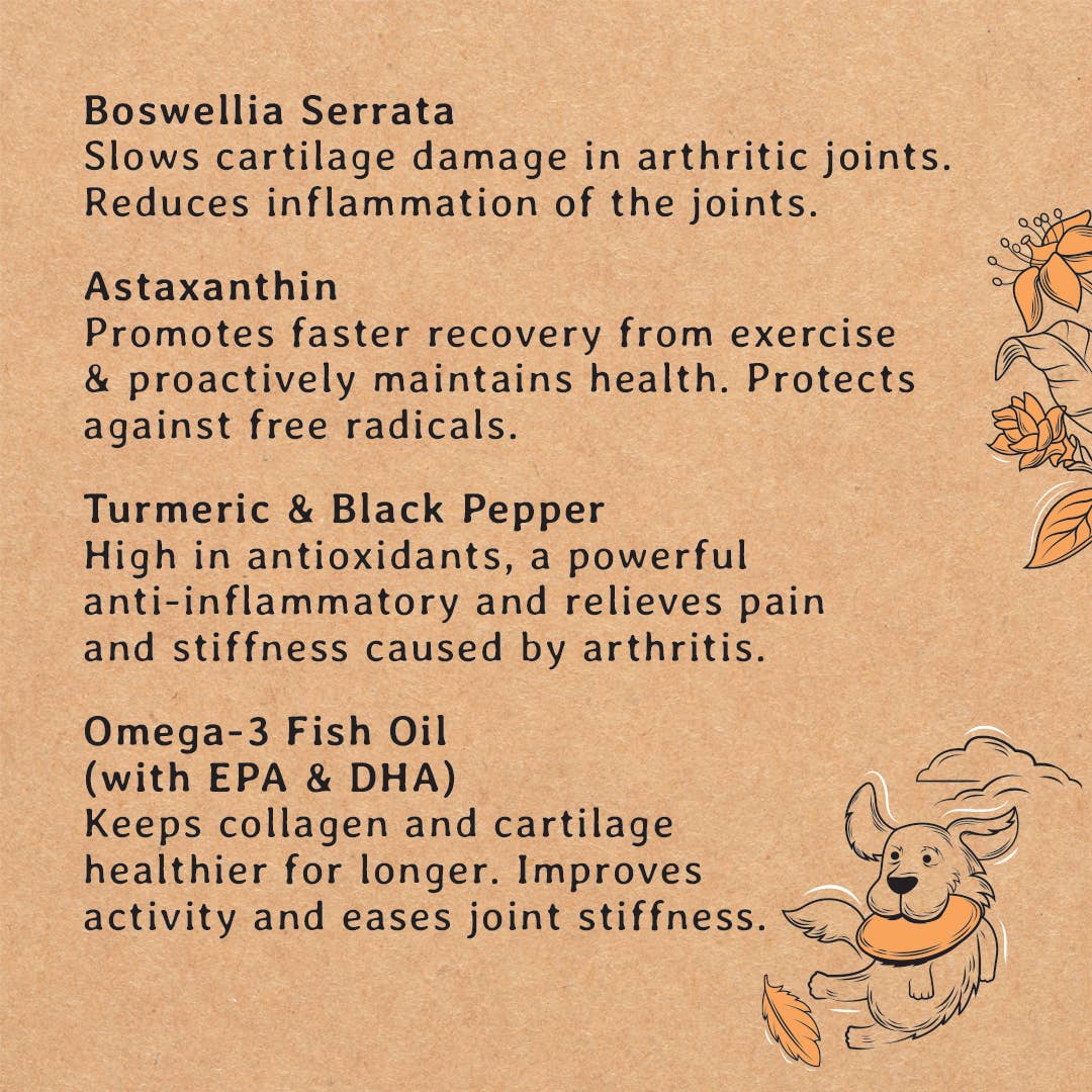 100% Natural Dog Treats for Joint & Mobility