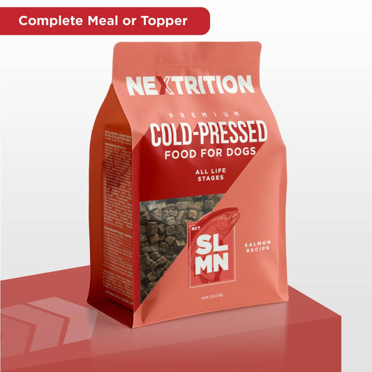 All-Natural Cold-Pressed Salmon Dog Food: 2 lb