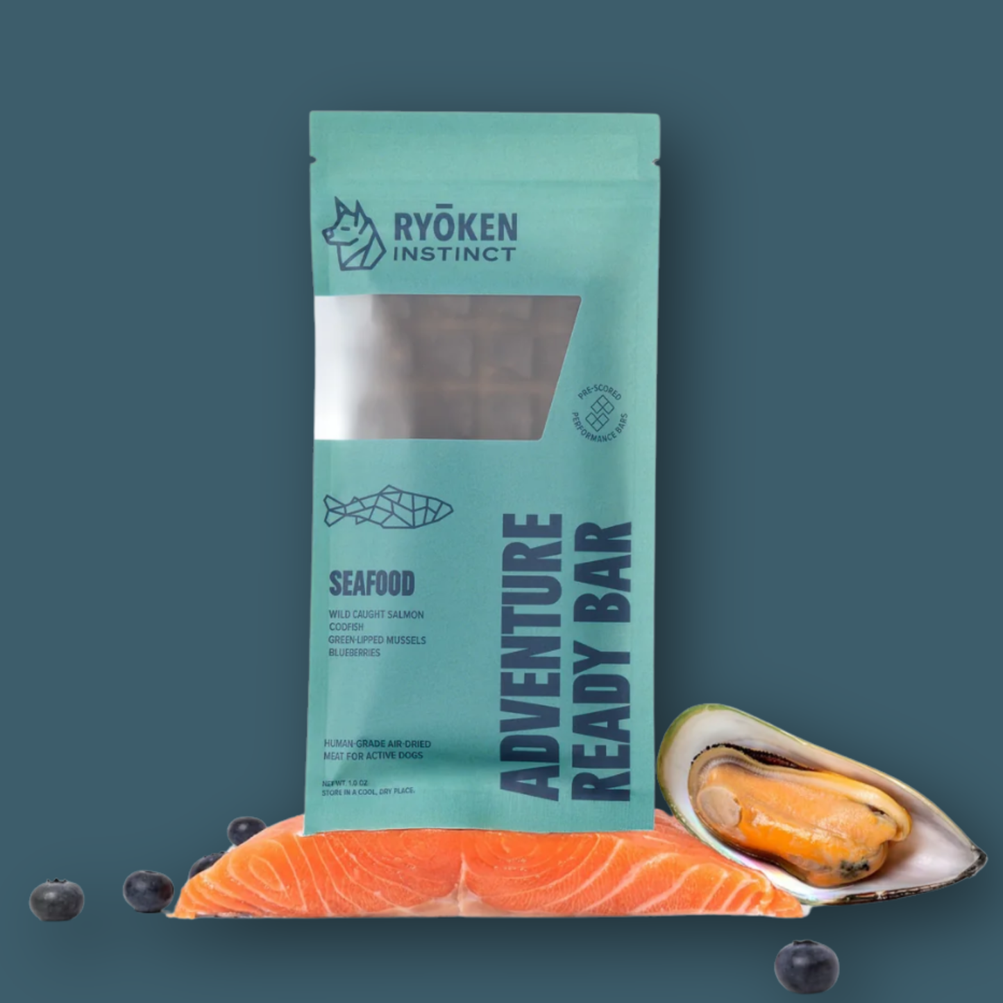 Salmon Treat & Snack Bar for Active -Dogs Energy & Recovery
