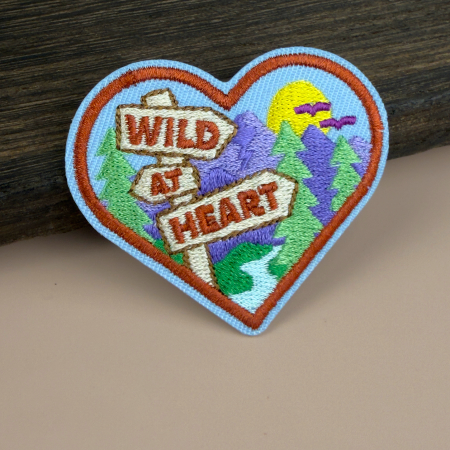 Wild At Heart | Velcro or Iron-On Patch for Pets