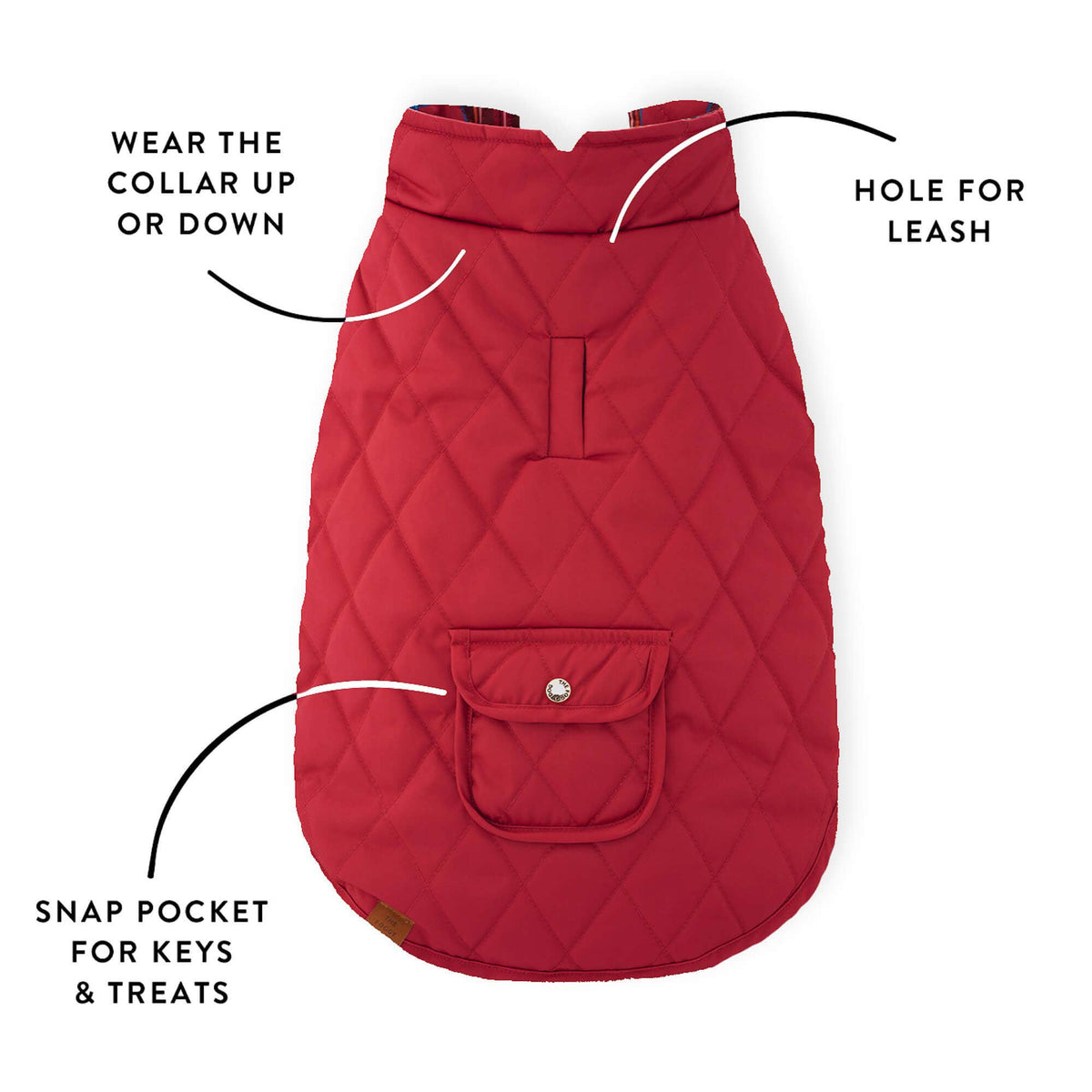 Tartan Reversible Dog Jacket