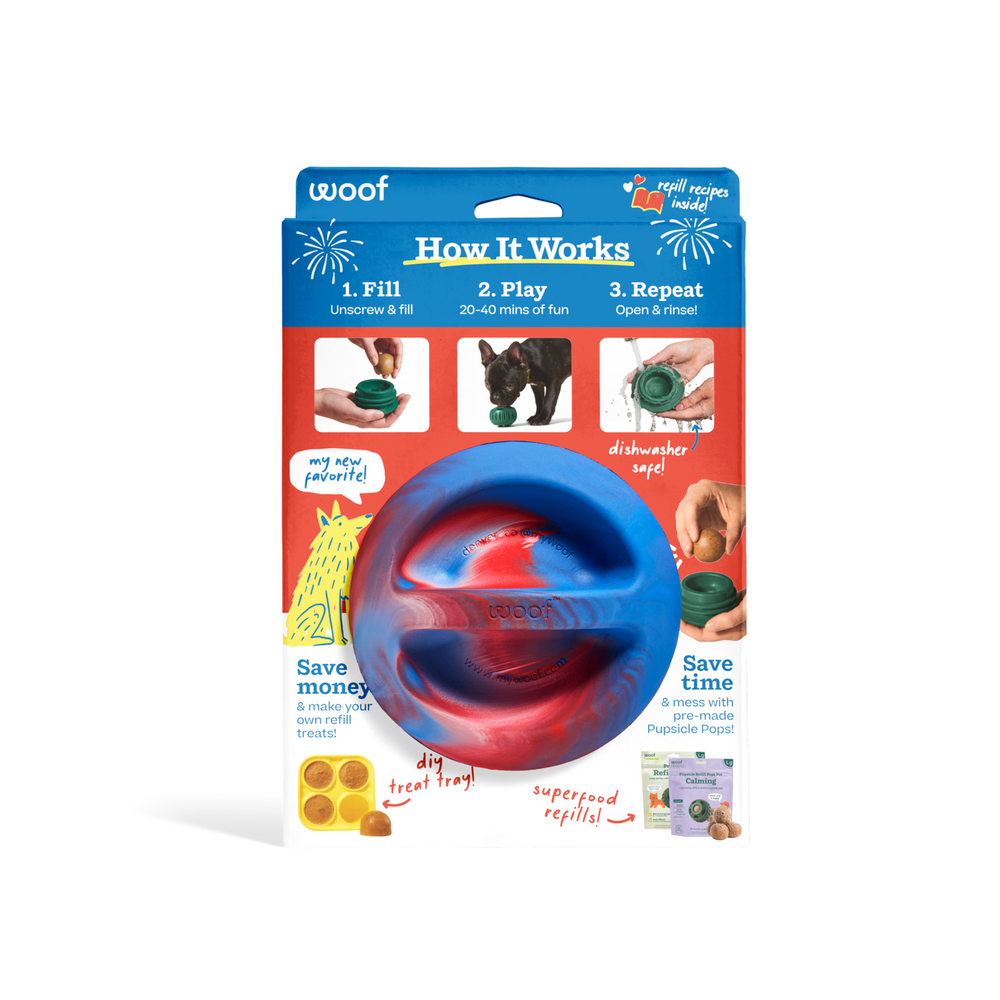 Woof Tie Dye Pupsicle