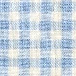 Sky Blue Gingham Dog Bow