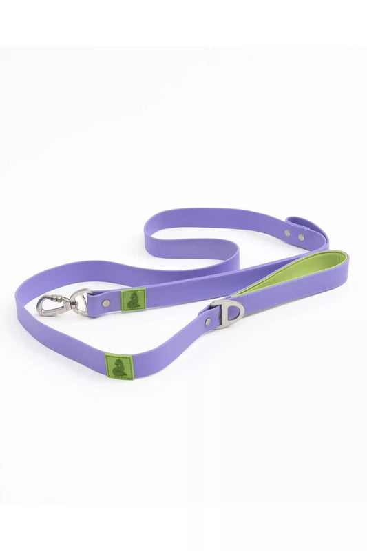 Lavender Garden Waterproof Dog Leash: Lavender / Meadow Green