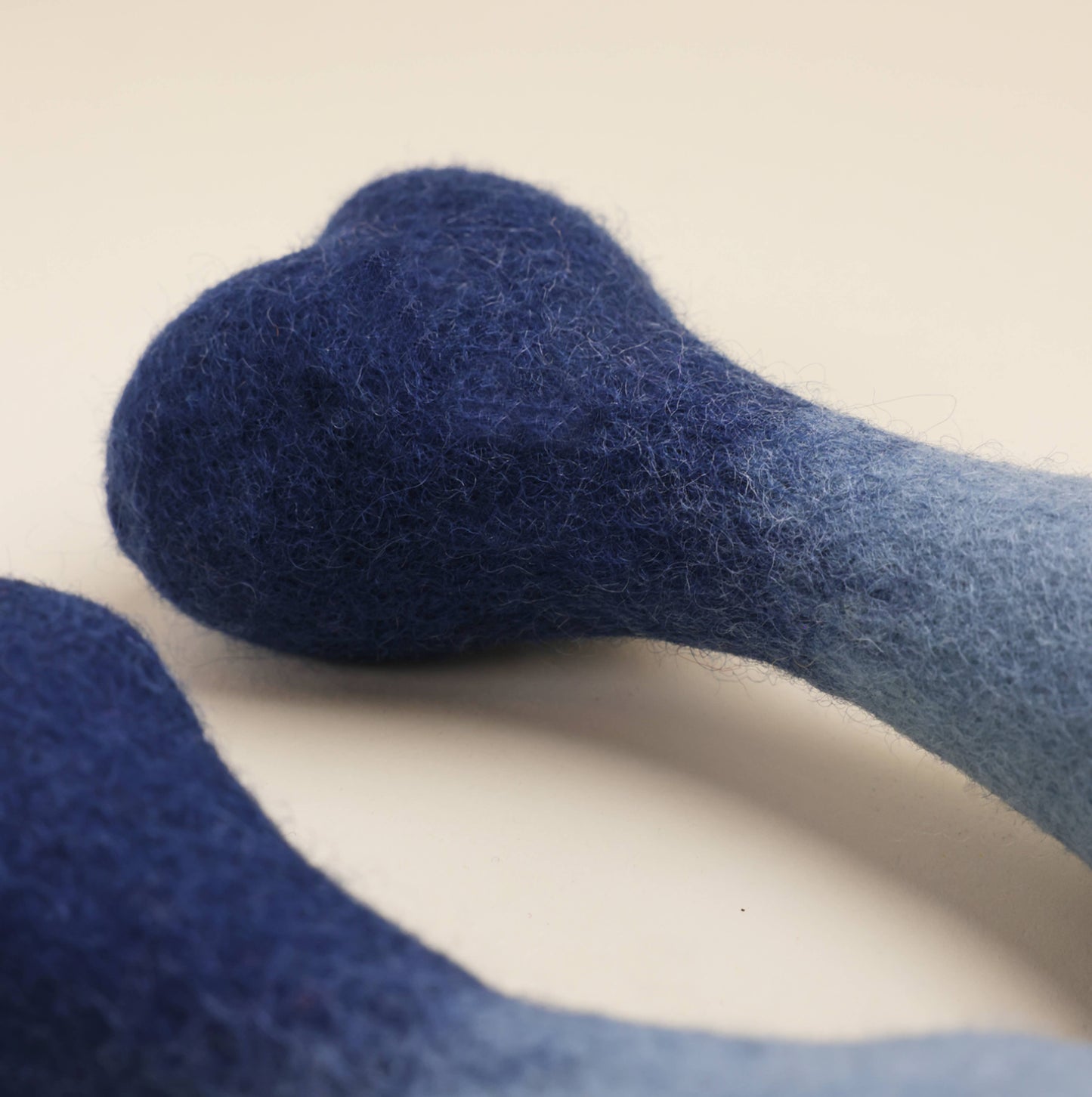 Modern Beast Ombre Wool Bone: Ocean Blue