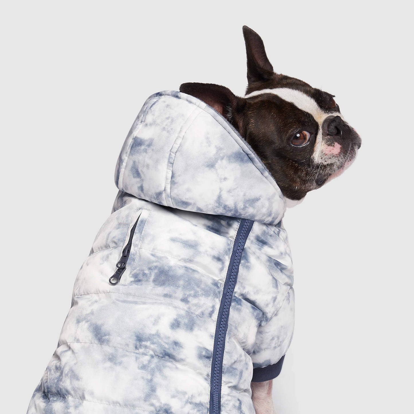 Prism Puffer- Dog Coat: Pink Houndstooth / 24