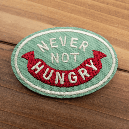 Never Not Hungry | Velcro or Iron-On Patch for Pets