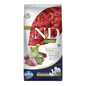 Farmina N&D Quinoa Digestion Grain Free Lamb, Fennel & Mint Formula Adult Dry Dog Food
