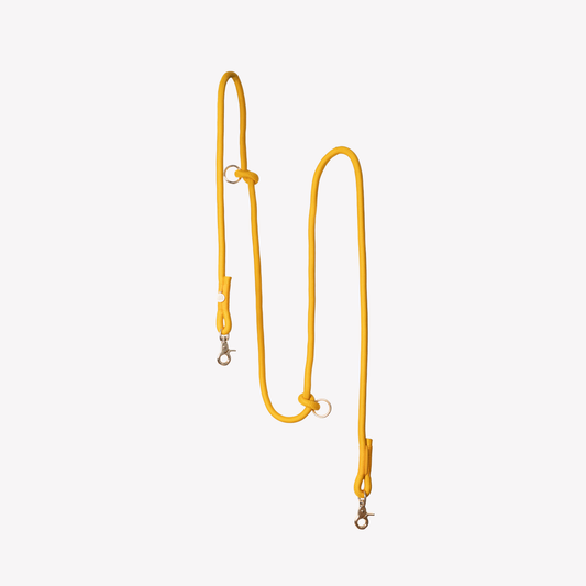 'Yellow' - Hands Free Dog Braided Rope Leash