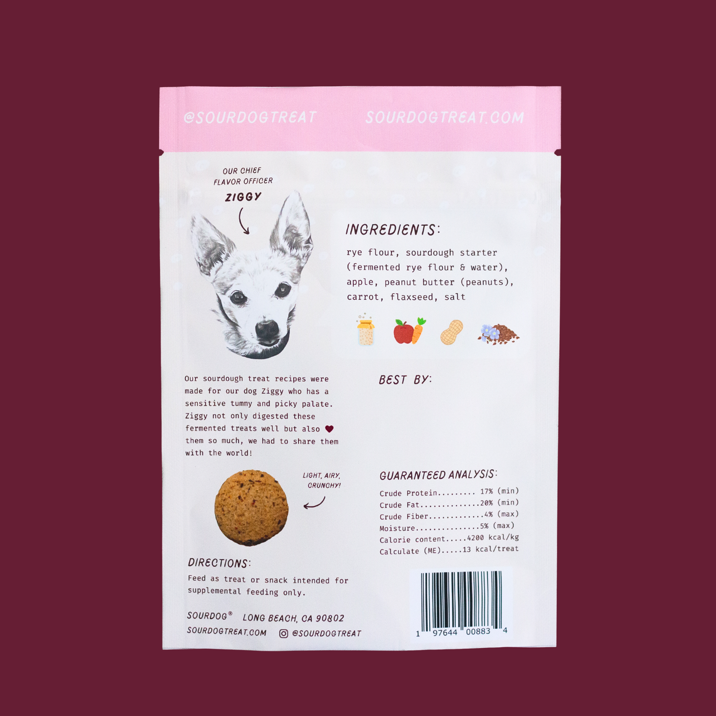 Crunch Munch - Apple & Carrot Sourdough Dog Treats