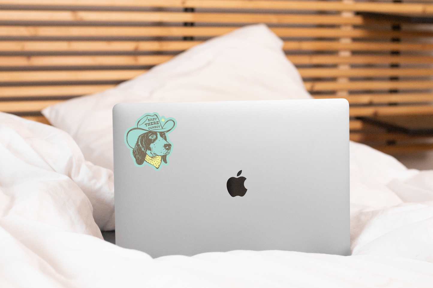 Easy There Cowboy Sticker
