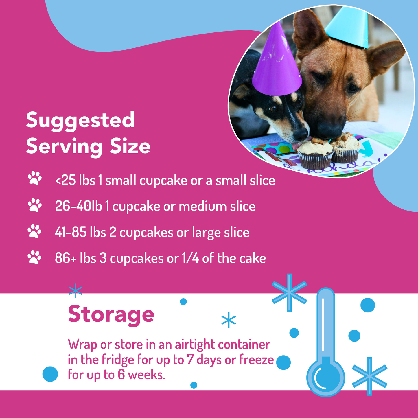 Puppy Cake - Dog Birthday Cake Mixes with Icing: Pumpkin (wheat-free)