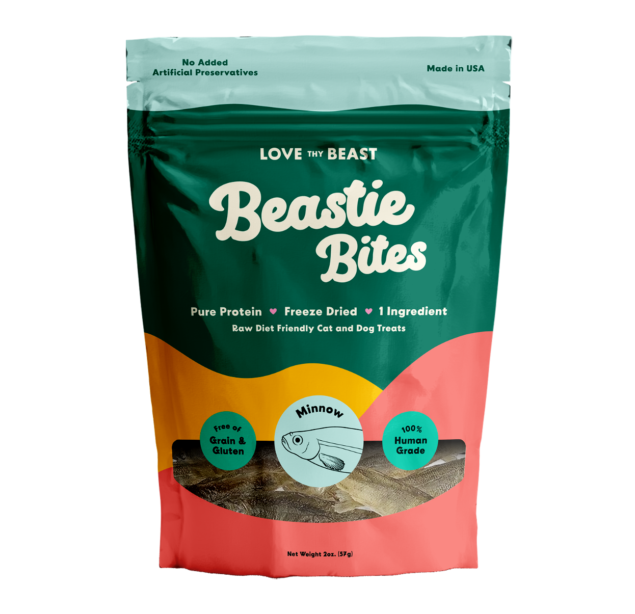 Freeze-Dried Minnows Dog & Cat Treat, 2-oz bag 