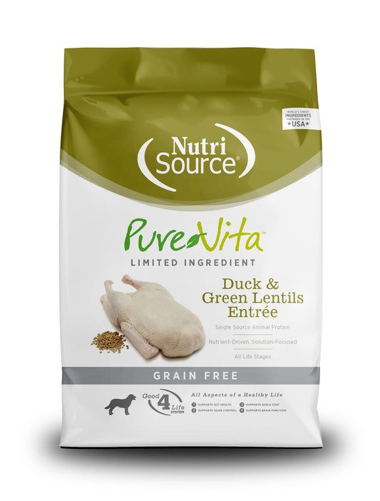 PureVita Duck & Kale Grain Free Dry Dog Food 4LB