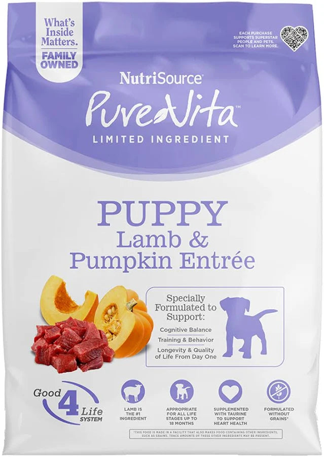 Pure Vita Grain Free Lamb & Pumpkin Puppy Food